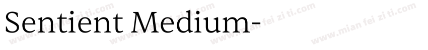 Sentient Medium字体转换